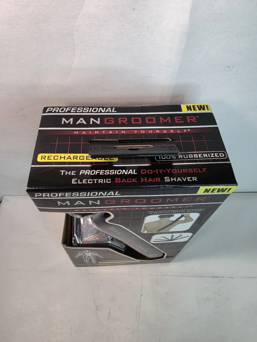 ManGroomer- Professional Do-It-Yourself Electric Back Hair Shaver-NIB